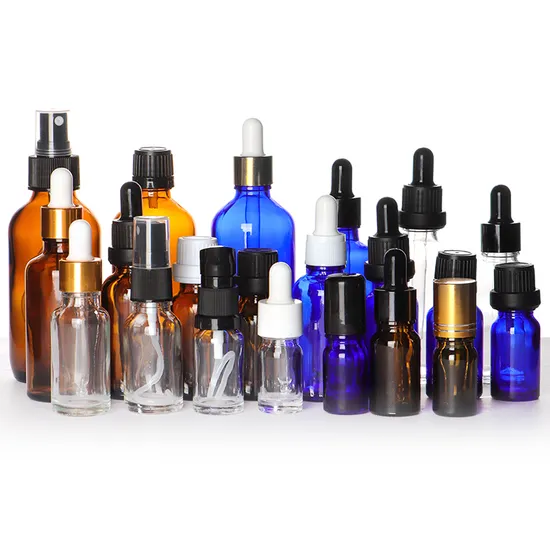 3ml 10ml Gradient Green Glass Essential Oil Dropper Bottle