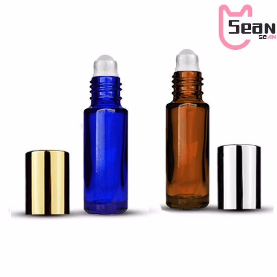 5 10ml Hot Sale Small Roll on Bottle 3ml for Sample Essential Oil Bottles Roll on Glass Roll on Bottle
