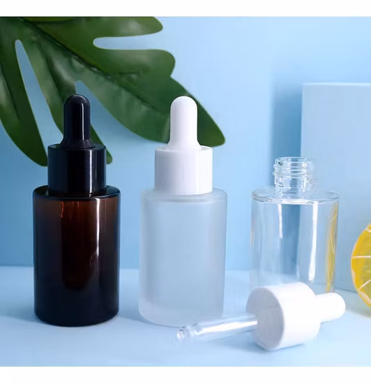 30ml 친환경 최고의 에센셜 오일 세럼 유리 스포이드 병 리필 가능 스킨 케어 포장 도매