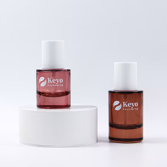 인기 있는 빈 20ml 30ml 50ml 150ml 정사각형 유리 펌프 캡이 있는 화장품 리퀴드 파운데이션 병