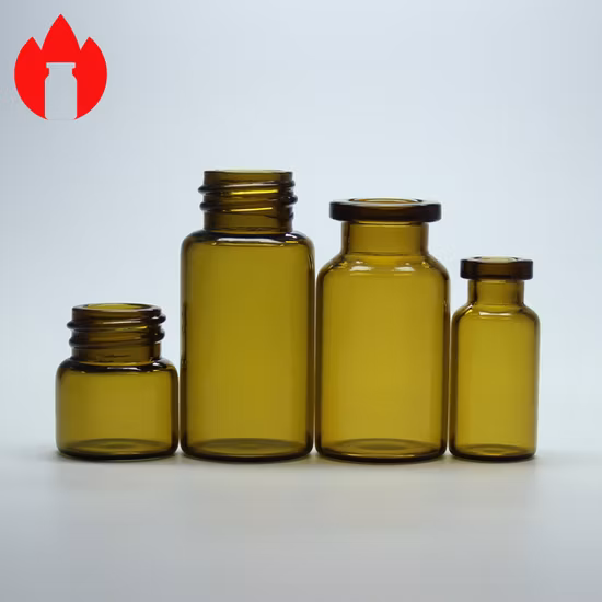 2ml 3ml 8ml 10ml 30ml 50ml 100ml 투명 또는 호박색 관형 또는 성형 의료용 또는 화장품 소형 미니 유리 병 약병