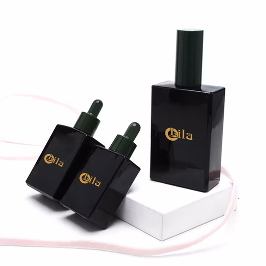 30ml 금속 금 점적기로 포장하는 새로운 디자인 호화스러운 유리제 정유 점적기 병 스킨케어 세럼